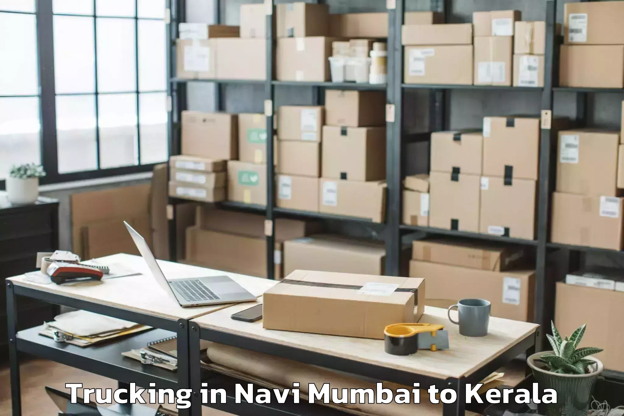 Top Navi Mumbai to Marayoor Trucking Available